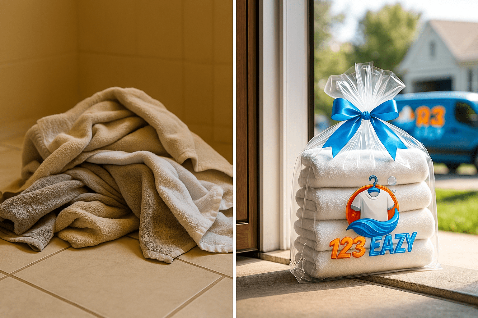 Fast Laundry Pickup and Delivery in Phila — 123 Eazy process and delivery